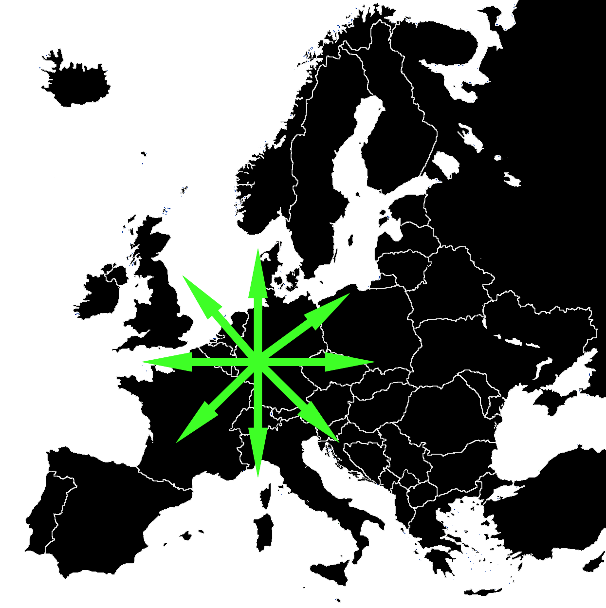 Liefergebiet Eifel-Kurier – europaweit